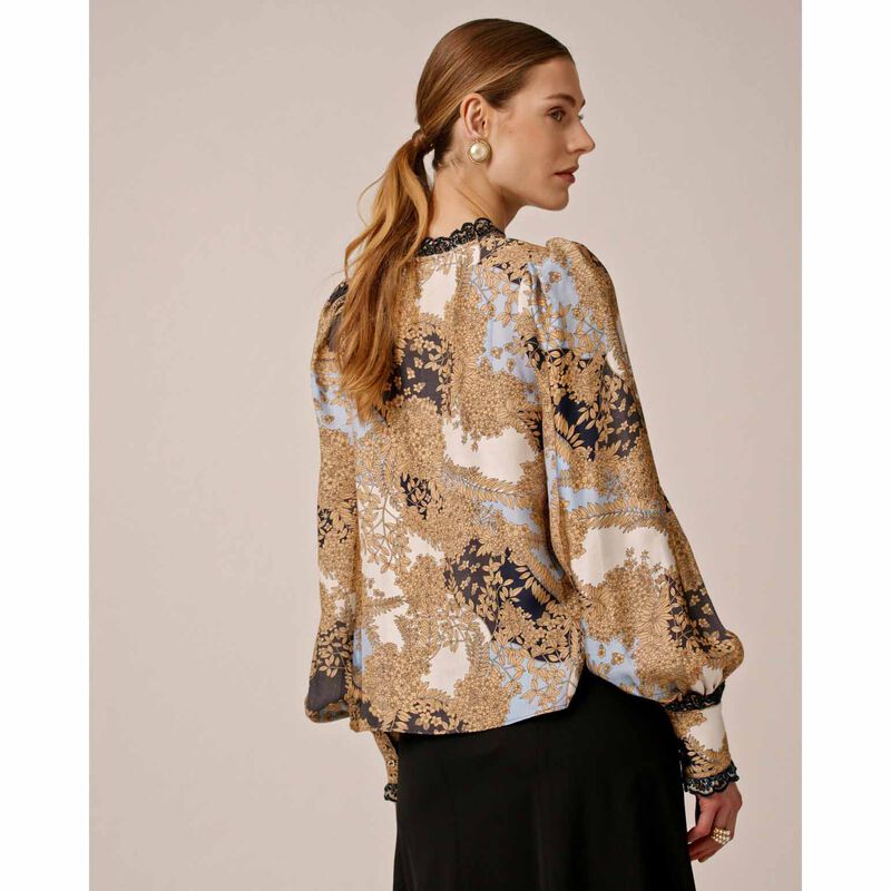 byTiMo Striped Ruffle Blouse image number 1